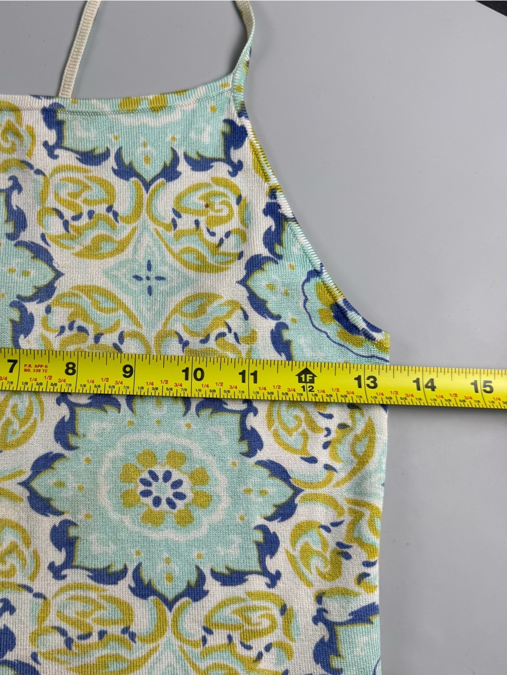 vtg y2k TIBI Floral Medallion Tile Print Silk Blend Cami Tank Boho Top | Small - Picture 5 of 6